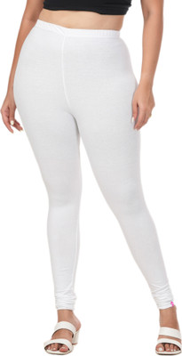 LoveiT Churidar  Western Wear Legging(White, Solid)