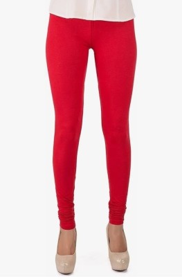 RANI FASHION Churidar  Western Wear Legging(Red, Solid)