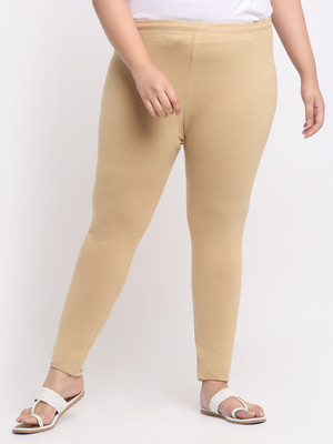 Style Access Ankle Length Western Wear Legging(Beige, Solid)
