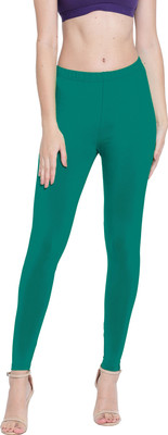 Presta Ankle Length Ethnic Wear Legging(Dark Green, Solid)