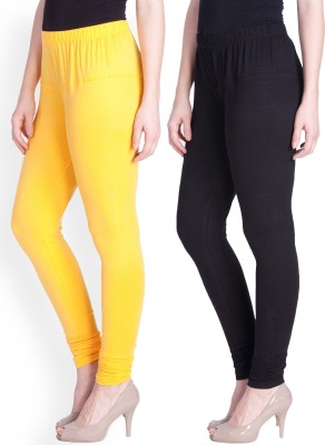 Lyra Ethnic Wear Legging(Black, Yellow, Solid)