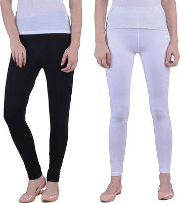 Dollar Missy Ankle Length  Ethnic Wear Legging(Black, Solid)