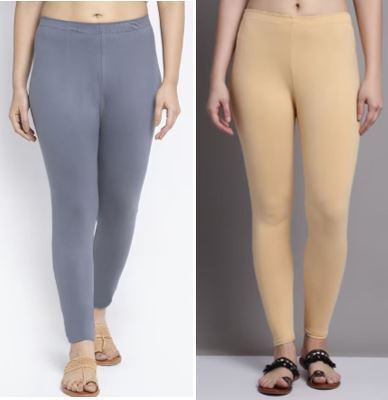 PENTTO Ankle Length  Western Wear Legging(Beige, Solid)