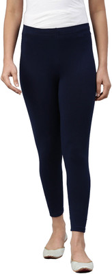 pinkshell Ankle Length Western Wear Legging(Blue, Solid)