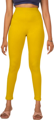 LoveiT Ankle Length Western Wear Legging(Green, Solid)