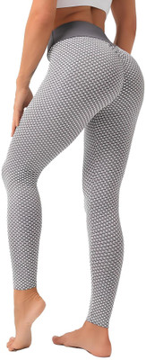 Multiwa Ankle Length  Western Wear Legging(Grey, White, Self Design)