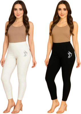 KK YARA Ankle Length  Ethnic Wear Legging(Black, White, Printed)
