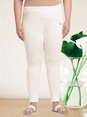 Style Access Ankle Length Western Wear Legging(White, Solid)