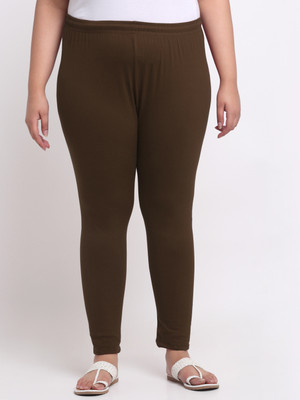 Style Access Ankle Length Western Wear Legging(Brown, Solid)