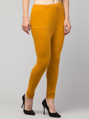 Wbnur Ethnic Wear Legging(Yellow, Solid)