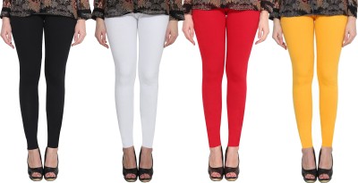 Clarita Ankle Length Ethnic Wear Legging(Red, Yellow, Black, White, Solid)