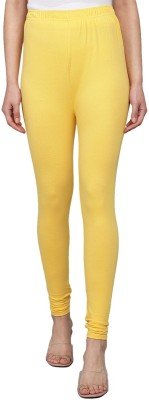 thread plus Ethnic Wear Legging(Yellow, Solid)