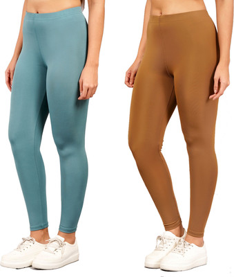 Kyk Western Wear Legging(Light Green, Brown, Solid)