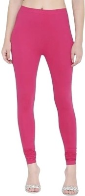 Sriram Fashion Ankle Length  Western Wear Legging(Pink, Solid)