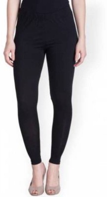 LUX LYRA Ankle Length  Ethnic Wear Legging(Black, Solid)