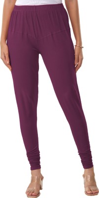 Lyra Churidar  Ethnic Wear Legging(Purple, Solid)