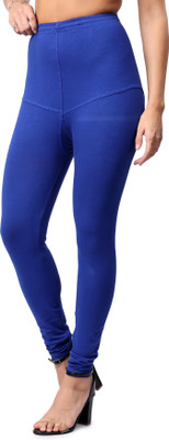 Keviv Churidar  Ethnic Wear Legging(Blue, Solid)
