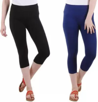 s r collection 3/4th/Calf Length Ethnic Wear Legging(Multicolor, Solid)