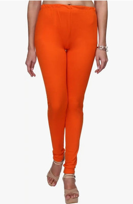 RANI FASHION Churidar  Western Wear Legging(Orange, Solid)