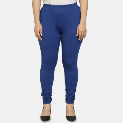 GreyP Churidar  Western Wear Legging(Blue, Solid)