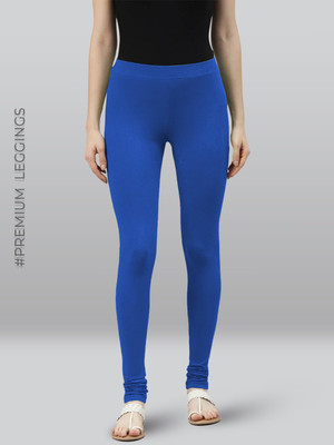 Lyra Ankle Length Ethnic Wear Legging(Blue, Solid)