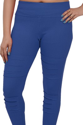 Phase of Trend Ankle Length Western Wear Legging(Light Blue, Solid)