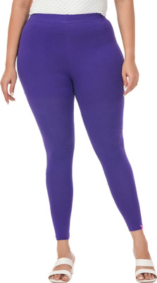 LoveiT Ankle Length Western Wear Legging(Dark Blue, Solid)