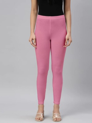 SHE PURE LUXURY WEAR Ankle Length  Ethnic Wear Legging(Pink, Solid)