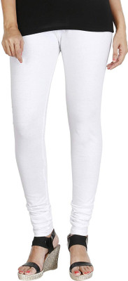ACD FASHION Churidar  Western Wear Legging(White, Solid)