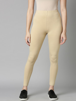 DIXCY SCOTT SLIMZ Ankle Length  Western Wear Legging(Beige, Solid)