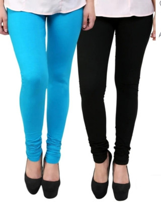 Sana Churidar  Western Wear Legging(Black, Solid)