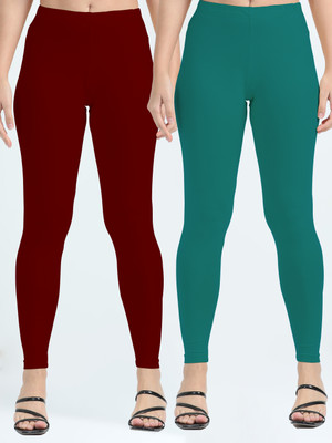 JILZ Ankle Length Ethnic Wear Legging(Multicolor, Solid)