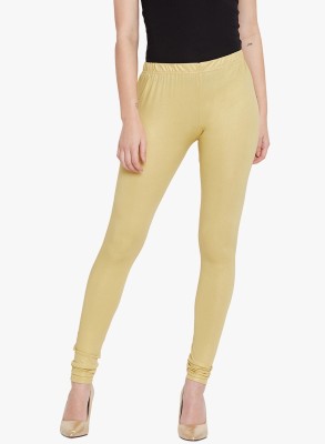 The Pajama Factory Ankle Length  Western Wear Legging(Gold, Solid)