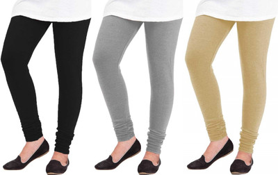 D'CLOTHZ Ankle Length  Winter Wear Legging(Black, Grey, Beige, Solid)