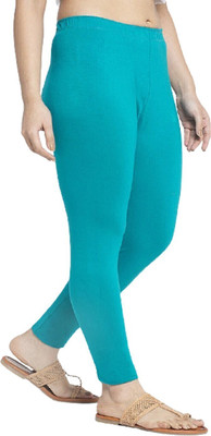 ABE Ankle Length Ethnic Wear Legging(Light Green, Solid)