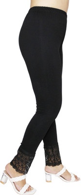pinkshell Ankle Length Western Wear Legging(Black, Solid)
