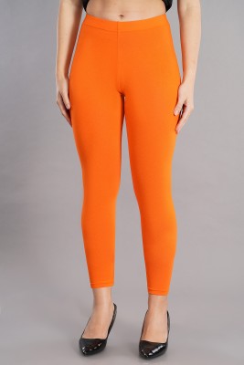 Avaasa Buy Shruthi Ankle Length Ethnic Wear Legging(Orange, Solid)