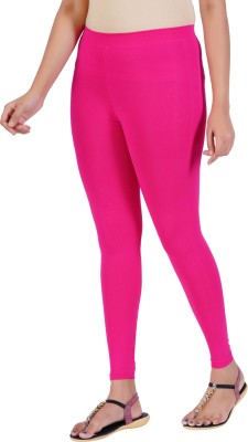 Stywa Ankle Length Ankle Length  Western Wear Legging(Pink, Solid)