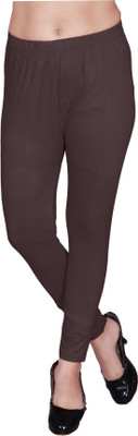 WEAR AND WOW Ankle Length Western Wear Legging(Maroon, Solid)