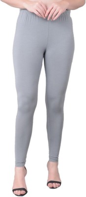 Comfort Lady Ankle Length  Ethnic Wear Legging(Grey, Solid)