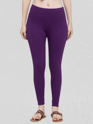 Shalu Fashion Ankle Length Western Wear Legging(Purple, Solid)