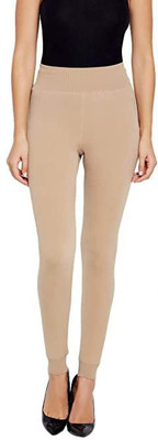 VISHNAVE FASHION Ankle Length Ethnic Wear Legging(Beige, Solid)