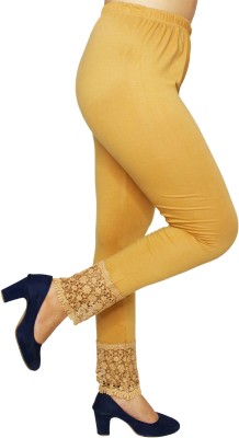 pinkshell Ankle Length Western Wear Legging(Beige, Solid)