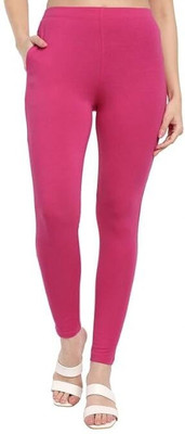 OneSky Footed  Western Wear Legging(Pink, Solid)