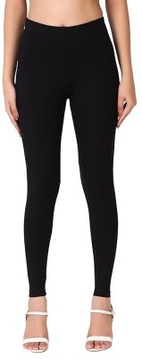 pumkin Ankle Length  Western Wear Legging(Black, Solid)