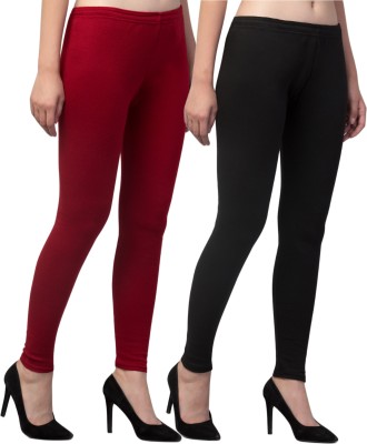 sr enterprises Ankle Length Winter Wear Legging(Black, Maroon, Solid)