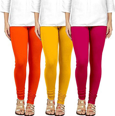 Honeylips Churidar  Ethnic Wear Legging(Multicolor, Solid)