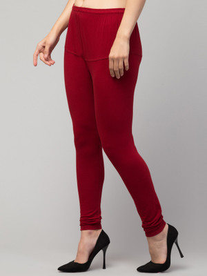 RIIPO Western Wear Legging(Maroon, Solid)