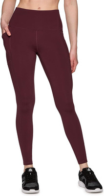 X-Night Ankle Length Western Wear Legging(Maroon, Solid)