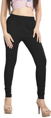 alina beyond fashion Churidar Length Ethnic Wear Legging(Black, Solid)